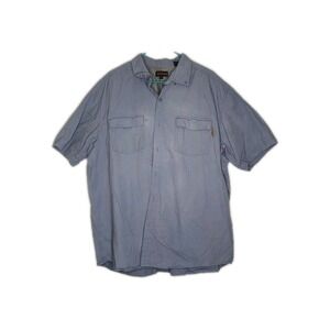 Wolverine Button Up Workshirt Mens Sz  XXL Grey short Sleeve‎